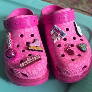 CROCS Pink BARBIE collab like new